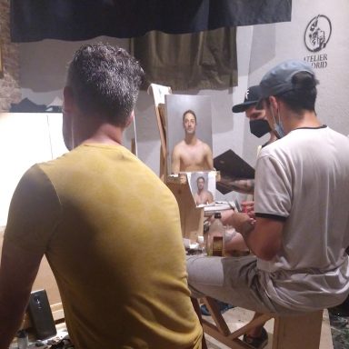 Dibujo y Pintura con el Modelo en Directo